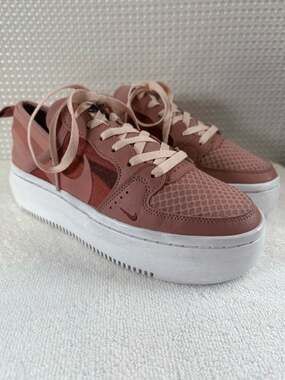 Nike Court Vision Alta Canyon Rust Platform Sneakers Women's Size 8